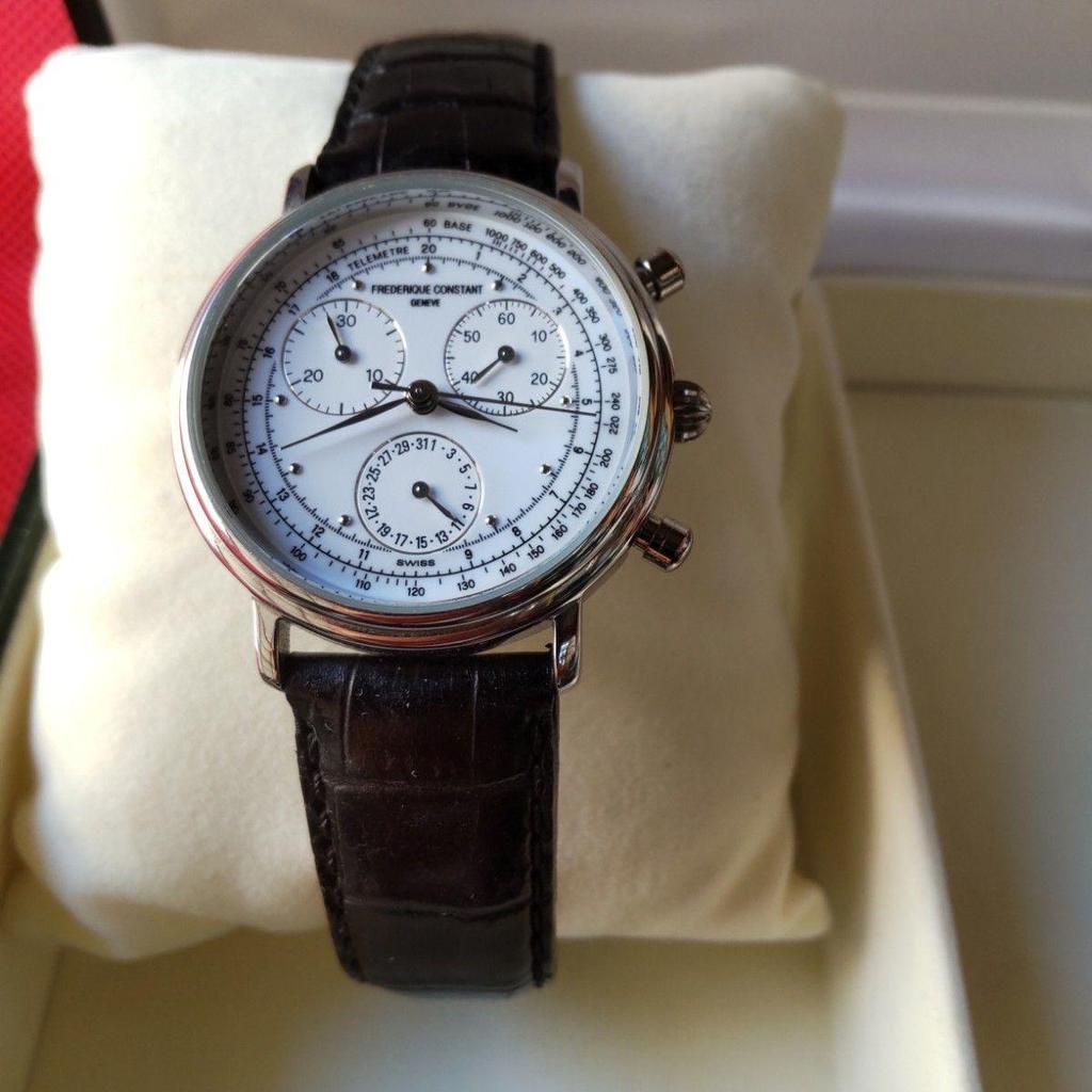 Б/у часы Frederique Constant Business Timer с фазами луны, в рабочем состоянии