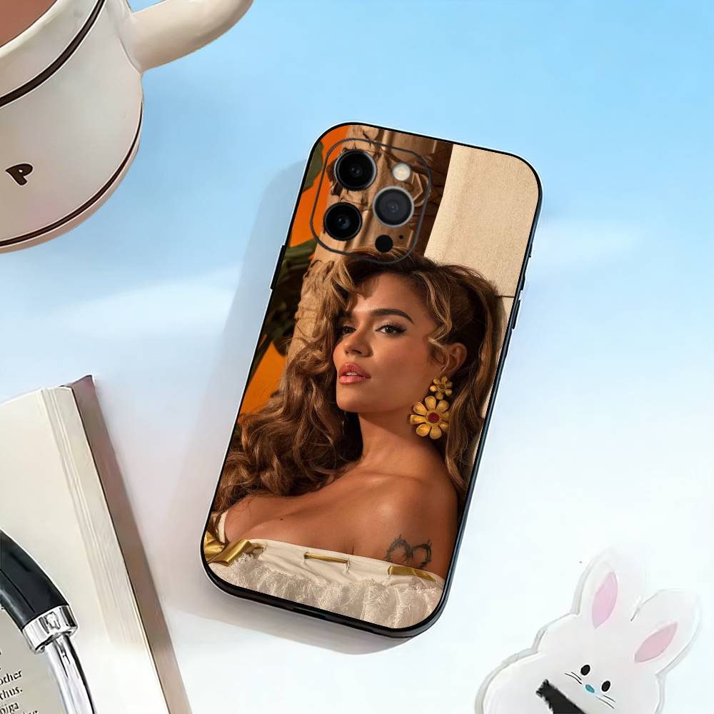 Певица K-Karol G Amargura Чехол для телефона Силиконовый Мягкий Для IPhone 17 16 15 14 13 12 11 X XR Plus Pro Max Plus
