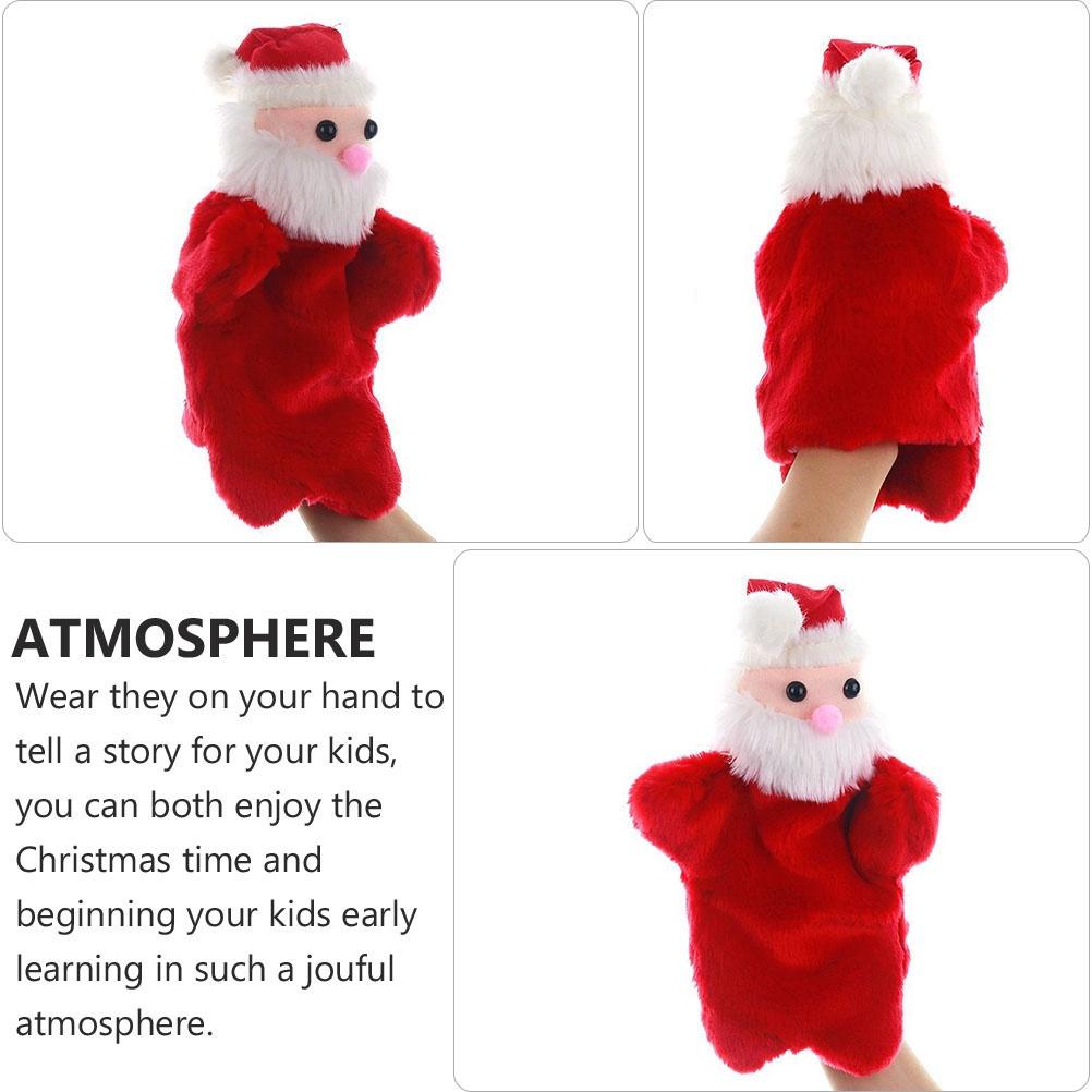 Christmas Santa Claus Hand Puppet Plush Toy Perfect Gift For Toddlers And Kids