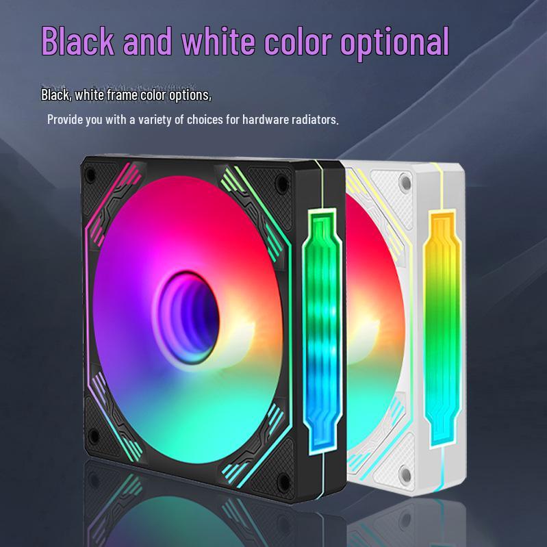 Бесшумный светодиодный 120-мм 4-контактный вентилятор для охлаждения корпуса