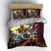 Zoé Band Artistic Collage Bedding Duvet Cover Set Duvet Cover Pillowcases  (1*Duvet Cover 2*Pillowcases, without duvet insert)