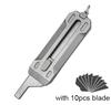 High Hardness Tactical Knife Titanium SK5 NO11 Blade Knife Broken Window Escape Knife Camping Hunting EDC Tool Replaceable Blade