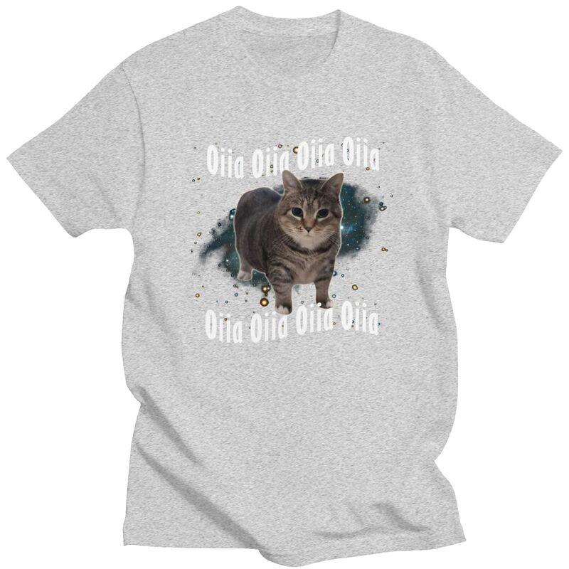 Oiia Oiia Cat Meme Cat TShirt 100 Cotton Tees Shirt Streetwear O Neck Tshirt Casual Short Sleeve Clothing Men Women Gift