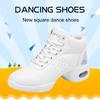 Women Girls Leather Breathable Soft Sole Jazz Zumba Gym Shoes Sneakers for Lady Dance Shoes