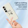 For Samsung Galaxy S25 Case Black Love Pattern Printing Straight Edge TPU Phone Back Cover