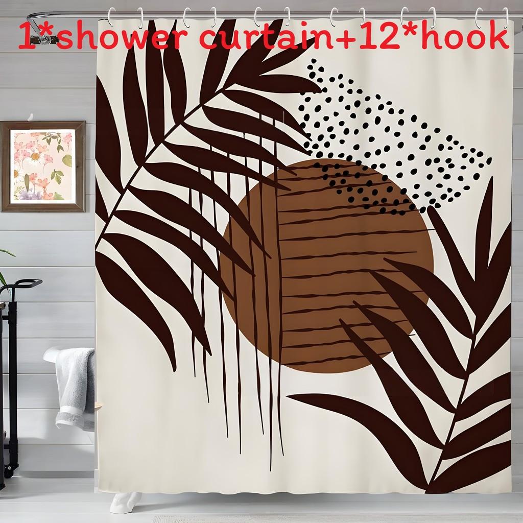 Водонепроницаемая тканевая шторка для душа в стиле бохо с крючками, аксессуары для дома, ванной комнаты