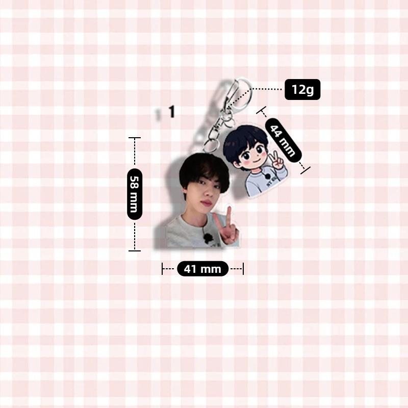 Брелоки BTS, Подвески с персонажами из реальной жизни и мультфильмов, Украшения для одежды и Поддерживающие ornaments с мерчем знаменитостей