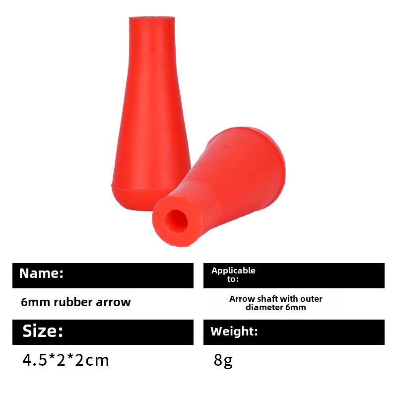 6/7/8 мм Резиновые Круглые Наконечники для Стрел для Лука, Колчан для Метательных Стрел и Мишенная Головка.