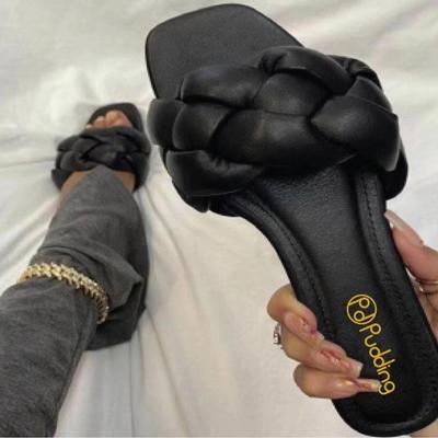 Лето 2023 г. Женские плетеные сандалии на платформе большого размера – европейский и американский стиль