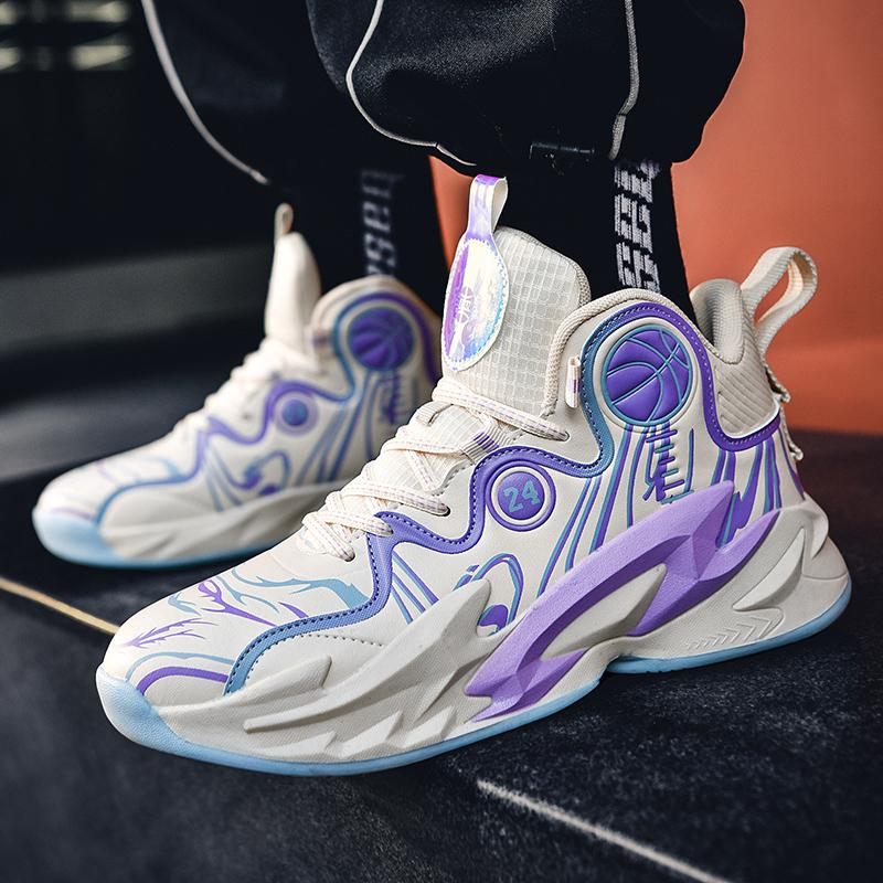 Летние цветные мужские баскетбольные кроссовки с амортизацией, противоскользящие спортивные кроссовки, обувь для фитнес-тренировок, мужские баскетбольные ботинки, баскетбольные кроссовки