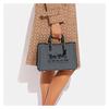 COACH handbag Reese 28 solid color letter logo embroidered logo foot protection fabric tote bag tote shopping bag shoulder large size women's dark