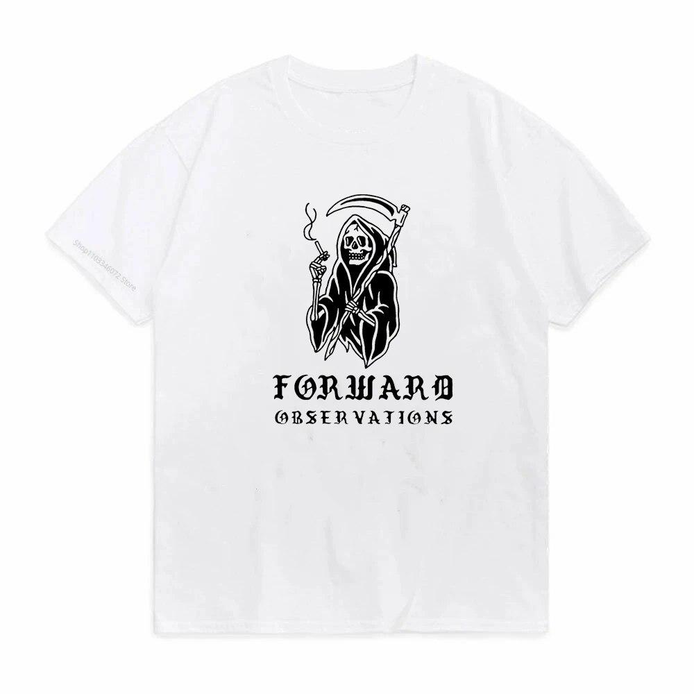 Футболка унисекс Forward Observations Group, летняя футболка с круглым вырезом, туман, смерть, скелет, сатана, поп-одежда унисекс, топы