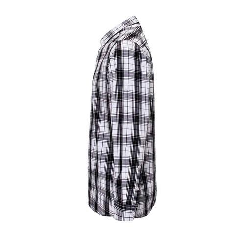 Premier Mens Ginmill Checked Long-Sleeved Shirt