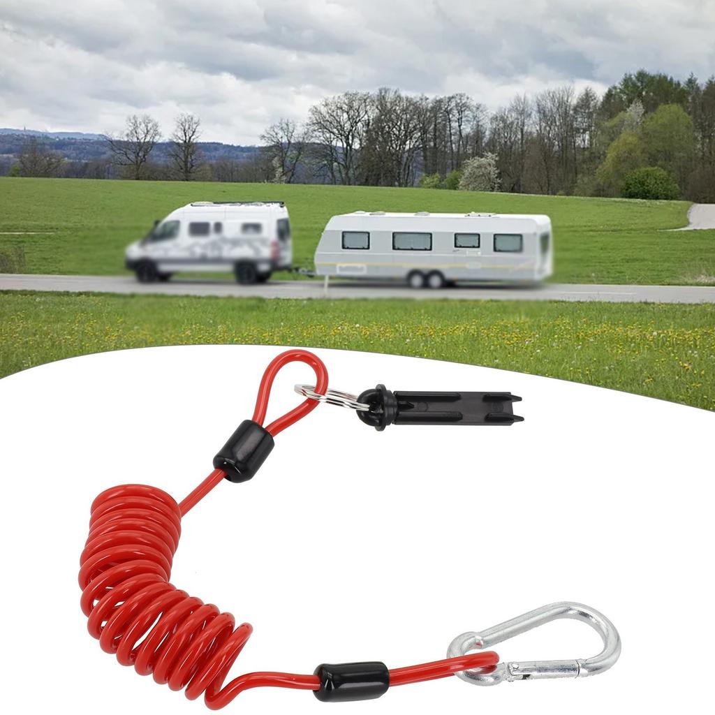 Flexible Coiled Cable for Caravan RV Breakaway Pin Electric Brake System