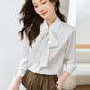 Women Blouses Shirts 2025 Spring Long Sleeve Women Blouse Shirt Turn Down Collar White Chiffon Blouse Shirt Women Tops J924