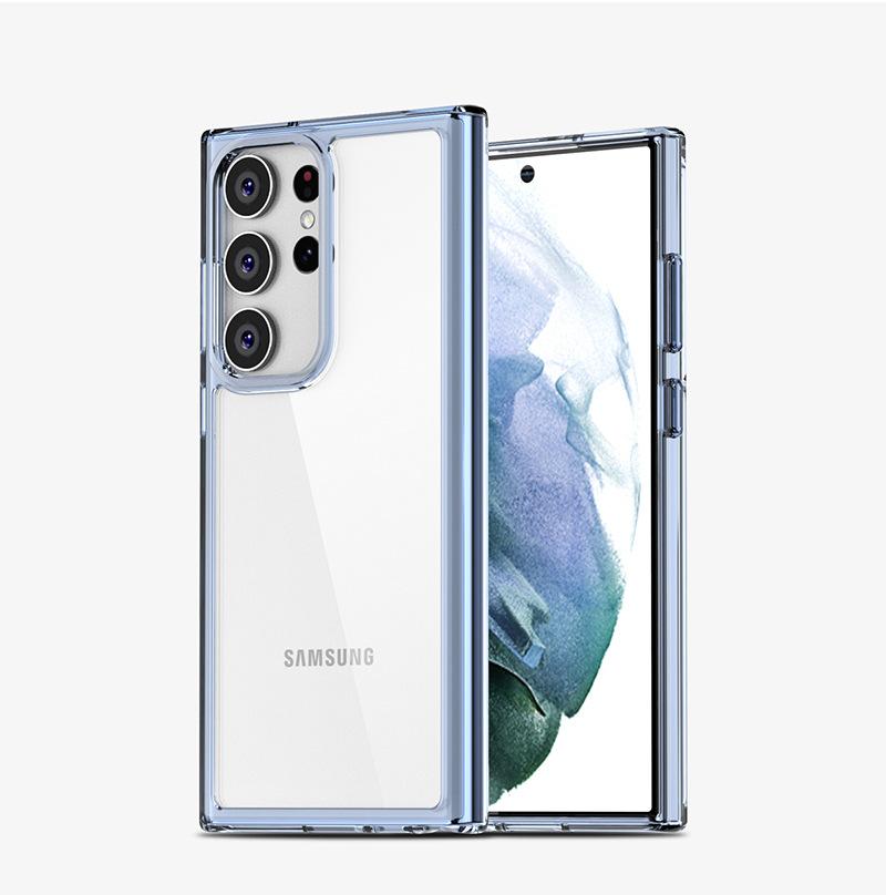 Чехол для мобильного телефона Samsung S23ultra Новый прозрачный защитный чехол S23pro Защита от падений S23