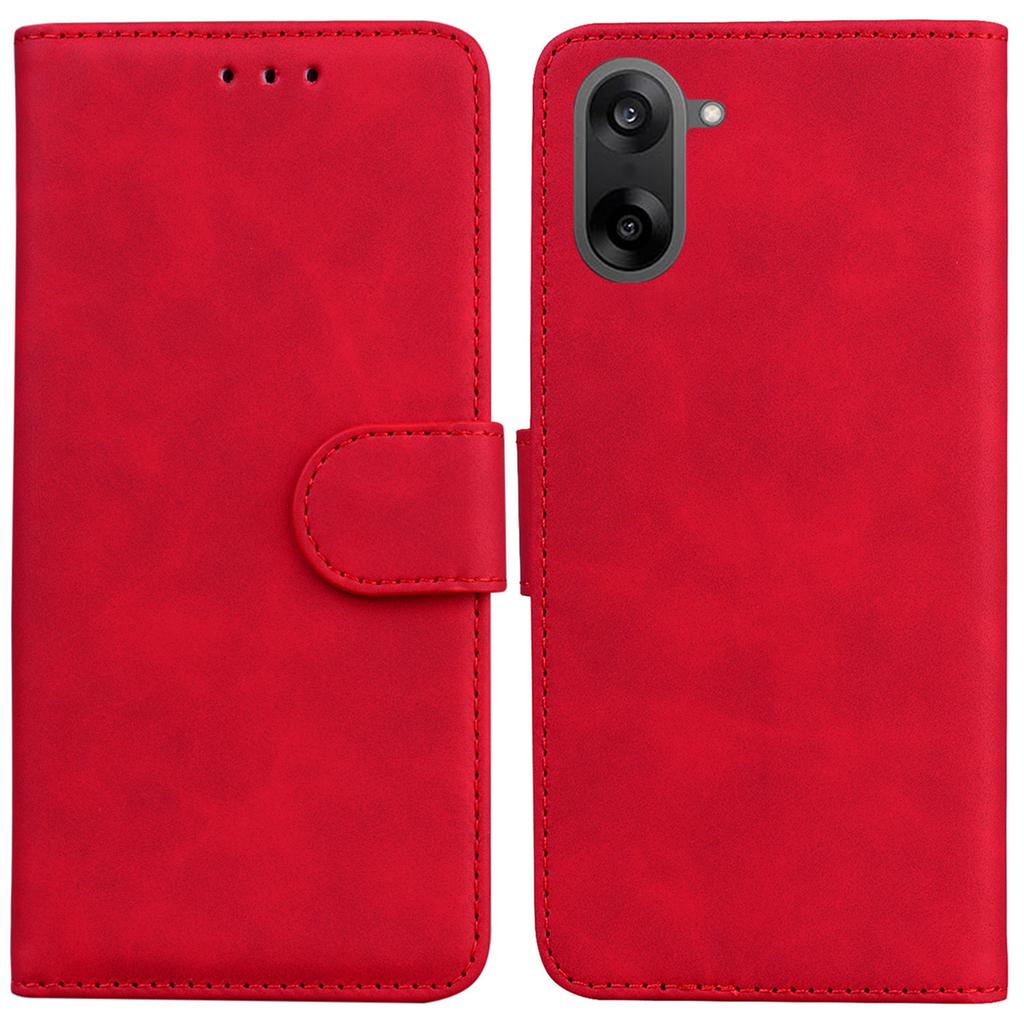 For OnePlus Nord CE5 5G Case Solid Color Leather Wallet Phone Cover