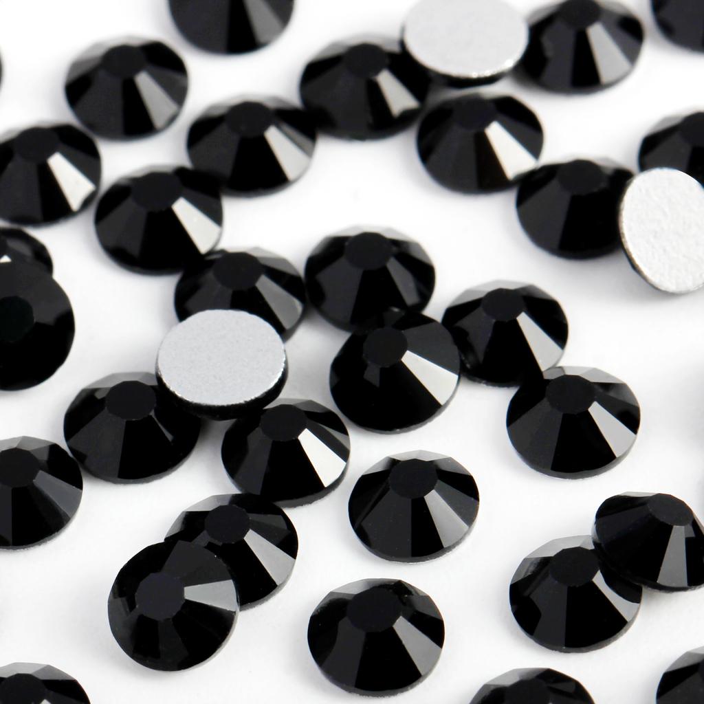Flatback Loose Rhinestones Glass Glue on Eco-Friendly 12 Facets Bulk 1440pcs for Nail Art