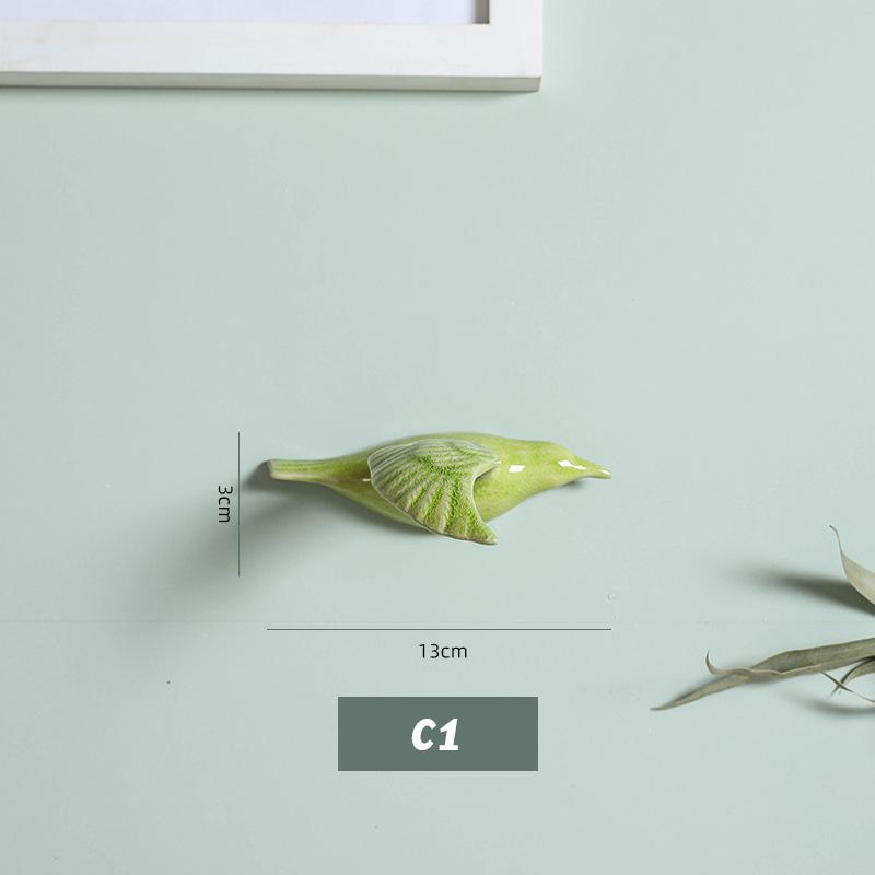 3D Керамические Птицы Настенный Подвесной Кулон Домашние Украшения Декор для ТВ-фона Ремесла Декор для Подвешивания в Гостиной Ручная работа