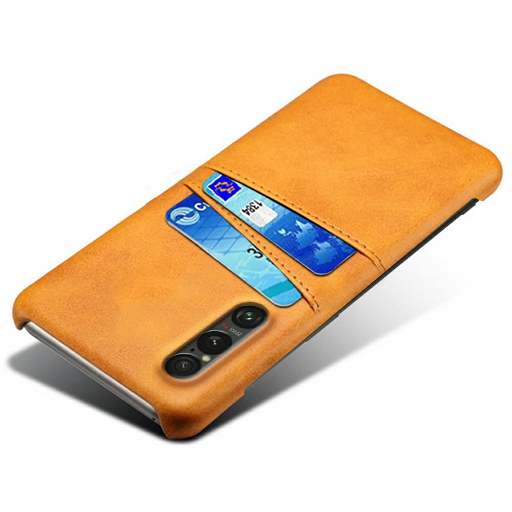 Чехол для Sony Xperia 1 VII с двойными слотами для карт, из ПУ кожи + жесткий ПК, чехол для телефона