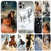Чехол для телефона Running a horse in a animal pouch для iPhone SE 6 6S 7 8 Plus X 10 XR XS 11 12 13 mini pro MAX, черная задняя крышка из ТПУ