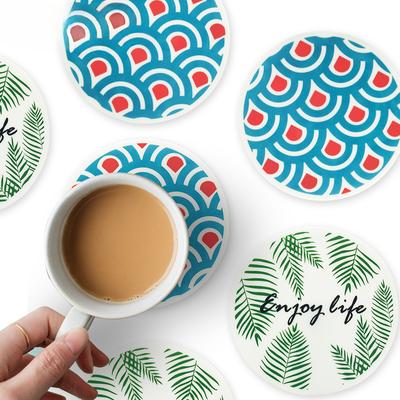Круглые силиконовые подставки, нескользящие подставки, набор утолщенных подставок для кофе