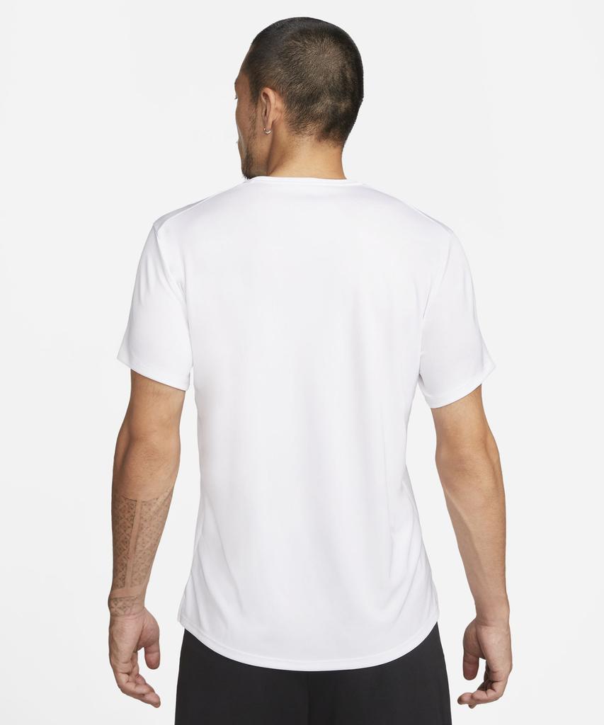 Nike Беговая футболка Miler с коротким рукавом Dri-Fit UV M - Белая / Dv9316-100