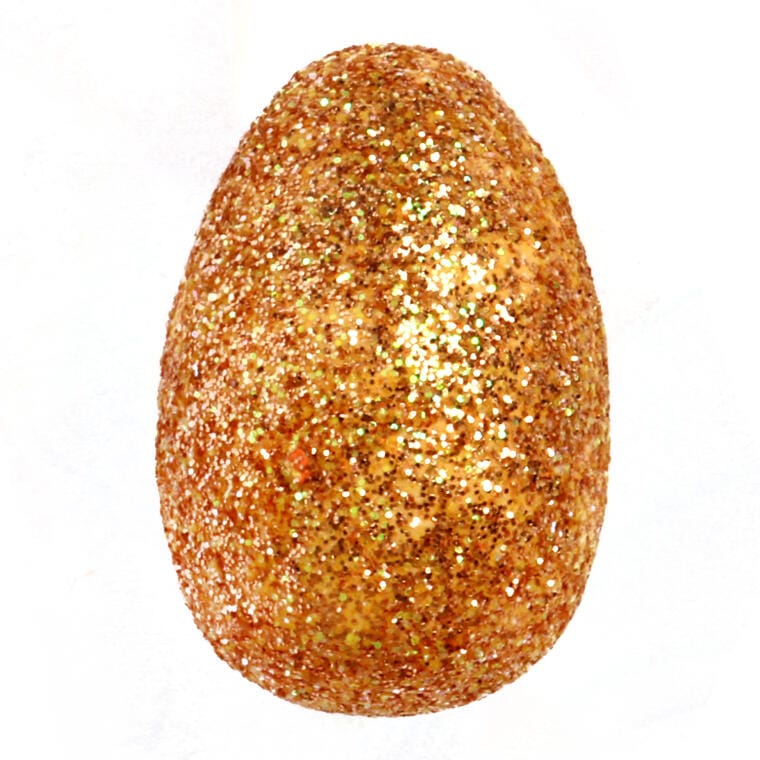 Set of 30 Golden Styrofoam Eggs for Easter Decorations 3cm