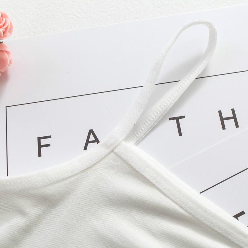 Women's Summer Tight Solid Color Sling Vest Halter T-shirt Casual Slim Tank Tops