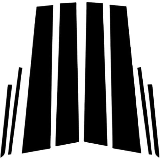 Pillar Posts 8Pcs Fit for Toyota Prius 2016 2017 2018 2019 2020 2021 2022 Gloss Black Pillar Post Door Decor Window Colum BC Cover Trim