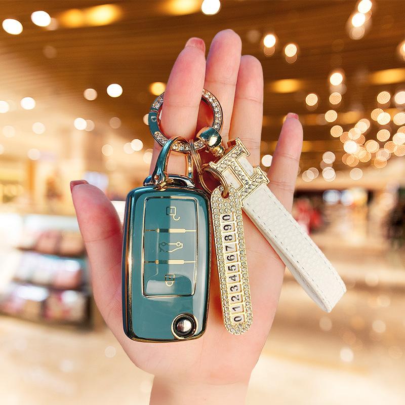 Подходящий чехол для ключа Volkswagen Langyi Suiteng Bora корпус Santana polo Lingdu пряжка Golf Tiguan сумка
