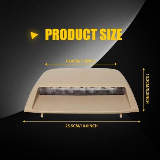 For Nissan Altima Sedan 2013-2018 LED Rear 3Rd Brake Light Reverse Beige Housing