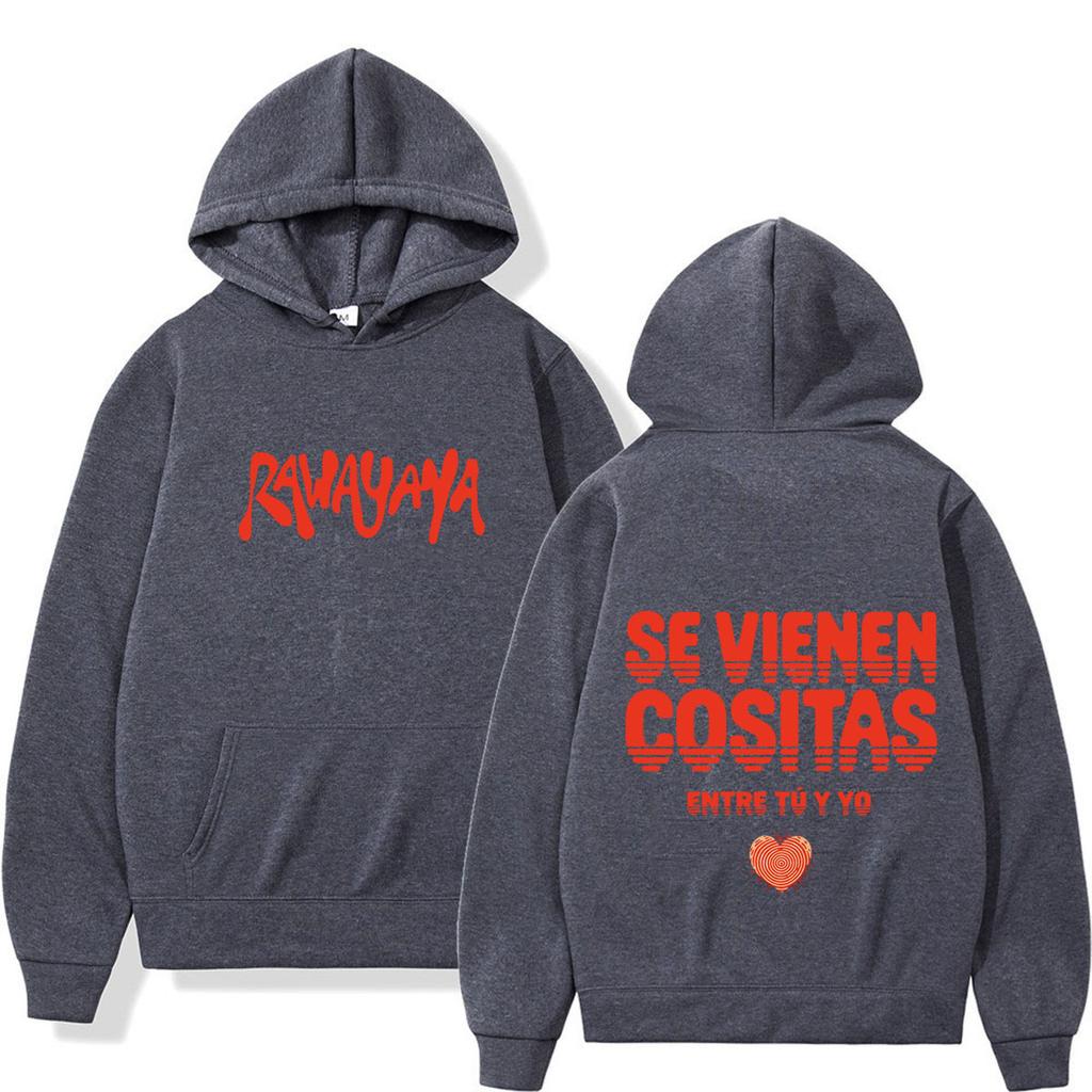 Rawayana ¿Donde Es El After? 2026 Tour Print Hoodie Unisex Fashion Pullover Long Sleeves Casual Loose Streetwear Sweatshirts