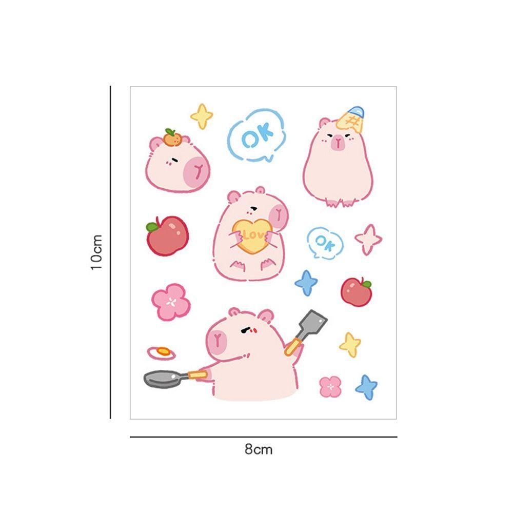 20 шт./пакет забавные розовые наклейки капибара модные декоративные наклейки DIY игрушка наклейка на ноутбук телефон