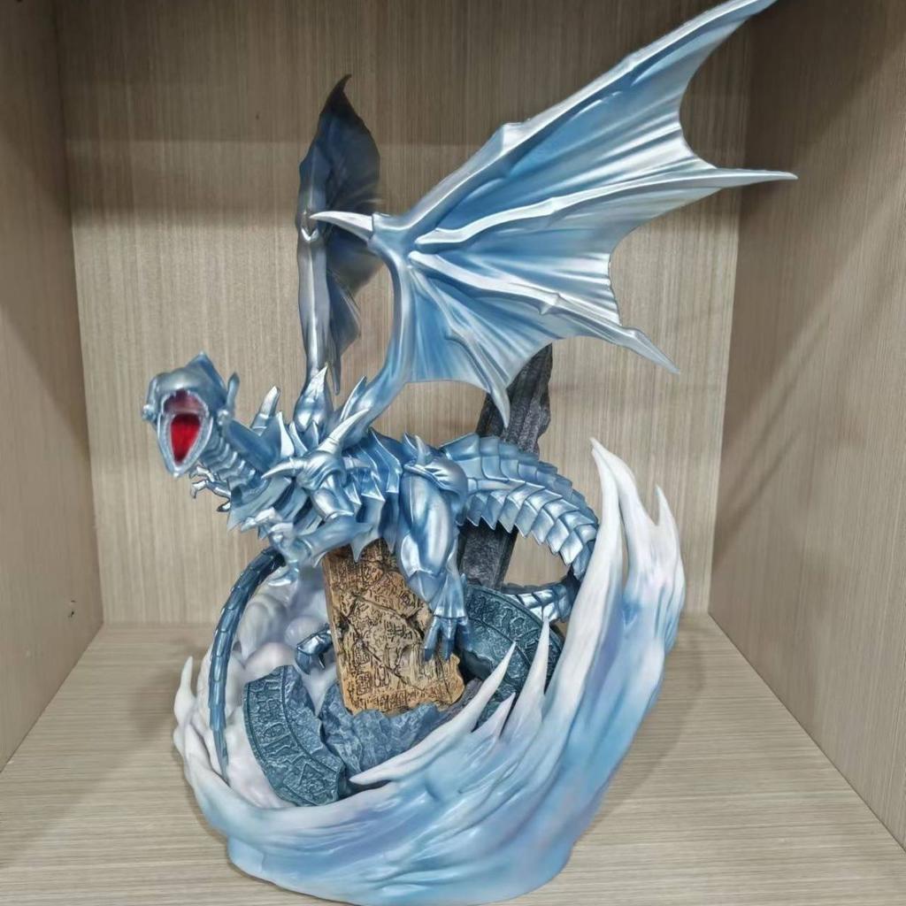 Blue-Eyes White Dragon 28cm/11.02nch Yu-Gi-Oh! MX can be collected Ultimate Dragon PVC Wild Battle GK Ornament Model Toys Gifts
