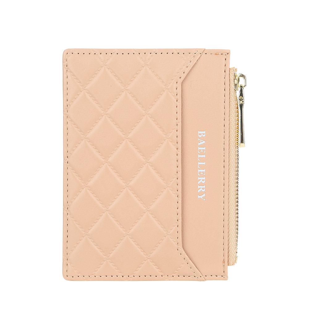 Baellerry Женские модные кошельки на молнии ярких цветов, тонкий держатель для карт, кошелек из искусственной кожи