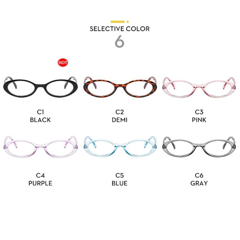 Ladies Glasses, Retro Small Frame Flat Glasses.