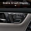 Carbon Fiber Inner Door Panel Cover Trim For Mercedes-Benz C-class W204 Type A