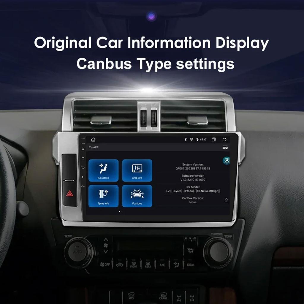 Hizpo 2 Din Android Auto Интеллектуальная стереосистема Carplay Для Toyota Land Cruiser Prado 150 2013 - 2017 Автомагнитола Мультимедийный видеоплеер Навигация GPS