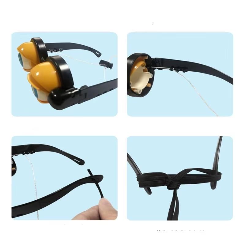 1 шт. Забавные очки Сумасшедшие глаза Реквизит для взрослых детей Сумасшедшее моргание Большой глаз лягушки Игрушечные аксессуары для вечеринки Рождества Хэллоуина