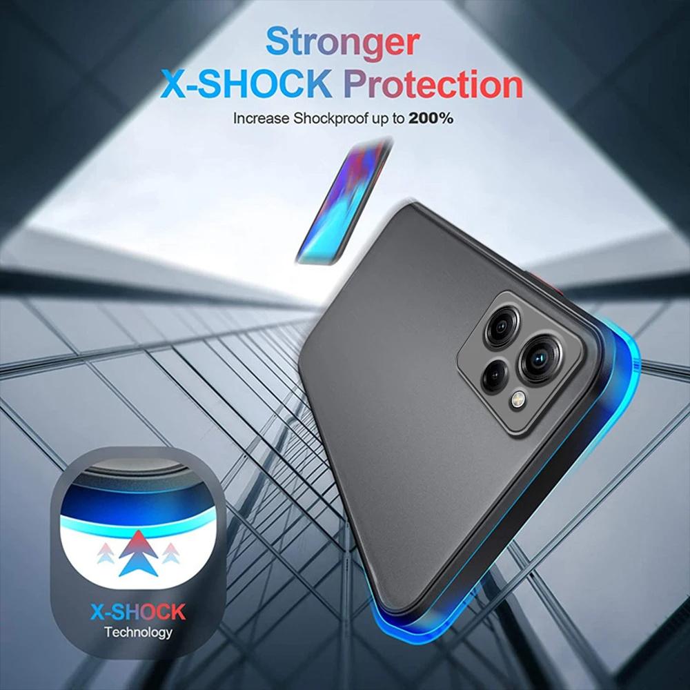 Матовый бронированный противоударный чехол для Xiaomi Note 12 Turbo 13 11 10 Pro Redmi 12 12C 10 10C 5G, цветной прозрачный жесткий чехол для полной защиты
