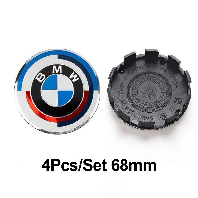 4Pcs 56mm 68mmCar Logo Wheel Center Hub Cap Cover Accessories For BMW iX1 i7 F07 F48 F39 F34 F40 F45 F46 G30 G20 G32 E70 E71 E66