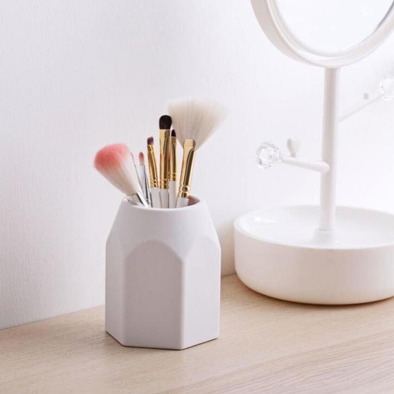 Силиконовый держатель для ручек, офисный школьный футляр для хранения, пластиковая коробка для ручек, настольный органайзер для карандашей, белый, серый настольный органайзер