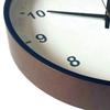 KATOMOKU plywood wall clock, brown, km-35L, with continuous second hand and 30.4cm diameter (quartz clock)