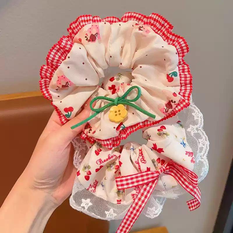 Кружевная Повязка на Голову с Рисунком Свиньи, Женская Резинка для Волос, Лента для Волос, Летняя Повязка на Голову 'Толстая Кишка', Головной Убор