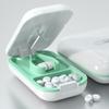 2 In 1 Pill Splitter Small Tablet Divider Organizer Flip Cover Pill Cutter  Cuts Vitamins Tablets