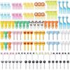 Japanese Animal Cartoon Fruit Fork Set – Cute and Creative Plastic Picks for Kids' Bento Boxes.