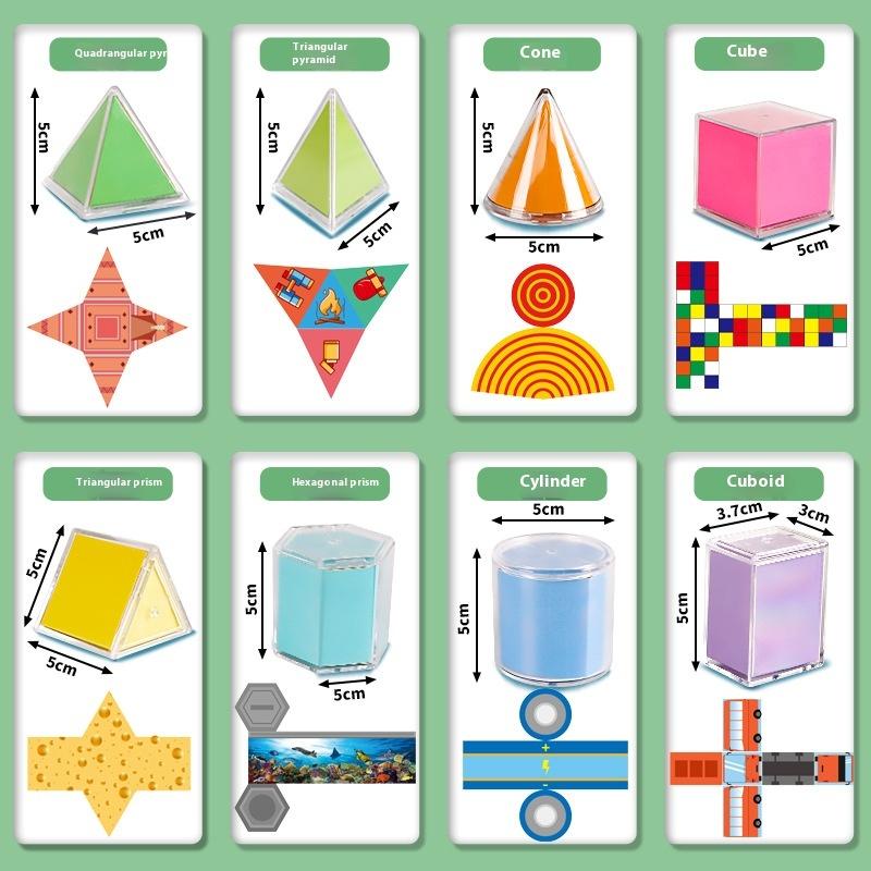 1 Set Stem Education Teaching Kits Geometry Demonstration Models Spatial Structure Visualization Tools