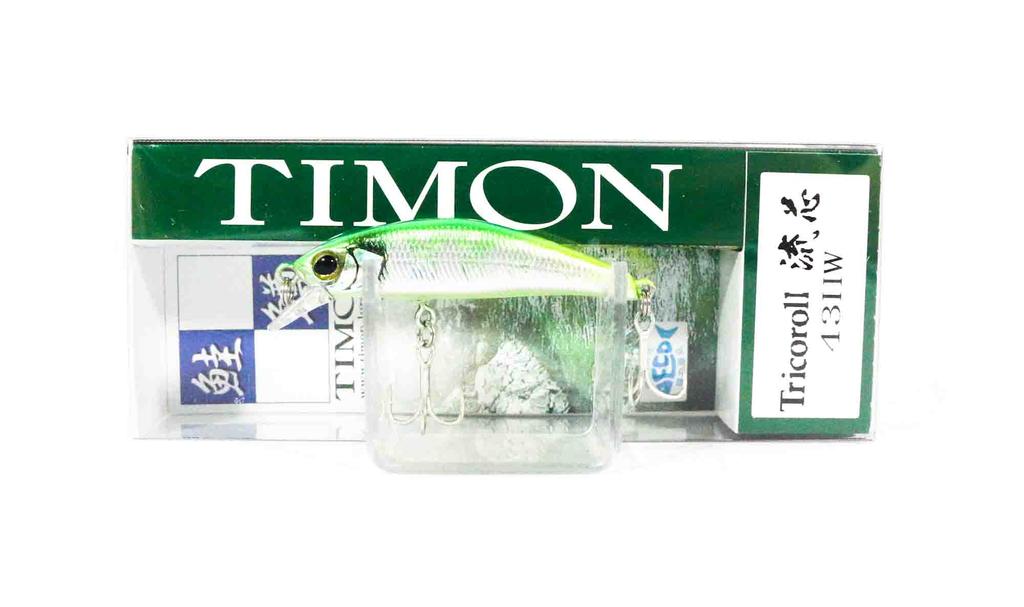 Jackall Timon Tricoroll Ryushin 43 HW Тонущая приманка Flash Green Back (1486)