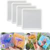 4pcs White Coaster Molds for Epoxy Resin Silicone Unique Resin Molds  Decorations